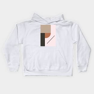 Modern Gallery Wall Decor, Minimal Scandinavian Geometric 1 Kids Hoodie